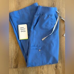 Figs high waisted isabel wide leg scrub pant size SMALL